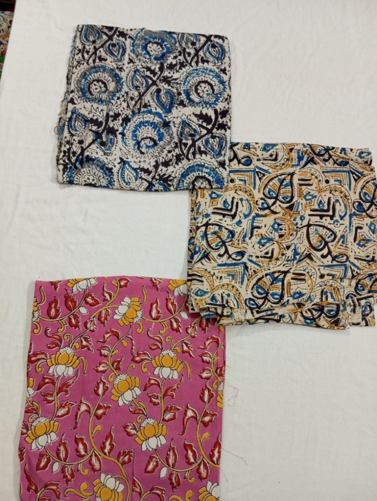 Product : KALAMKARI SILK BLOUSE PIECES -- KSBP0006