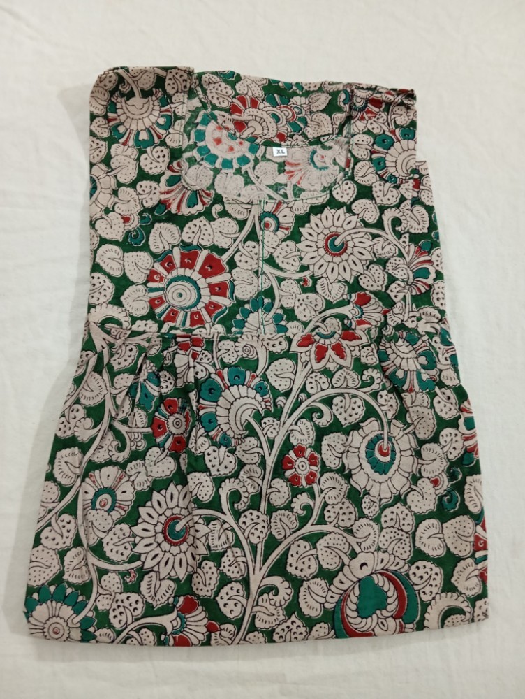Product : KALAMKARI COTTON XL NIGHTIES -- KCXLN0016