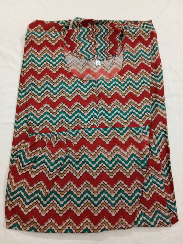 Product : KALAMKARI COTTON XXL NIGHTIES -- KCXXLN0018