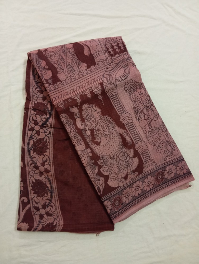 Product : KALAMKARI KOTA COTTON SAREES WITH BLOUSE -- KKCS0015