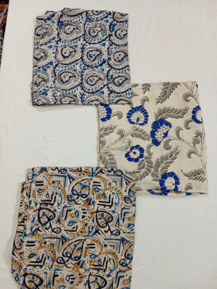 Product : KALAMKARI SILK BLOUSE PIECES -- KSBP0008