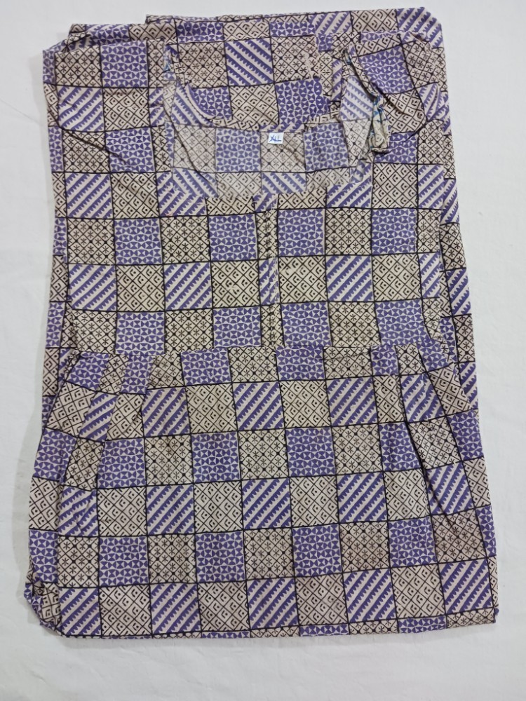 Product : KALAMKARI COTTON XXL NIGHTIES -- KCXXLN0003