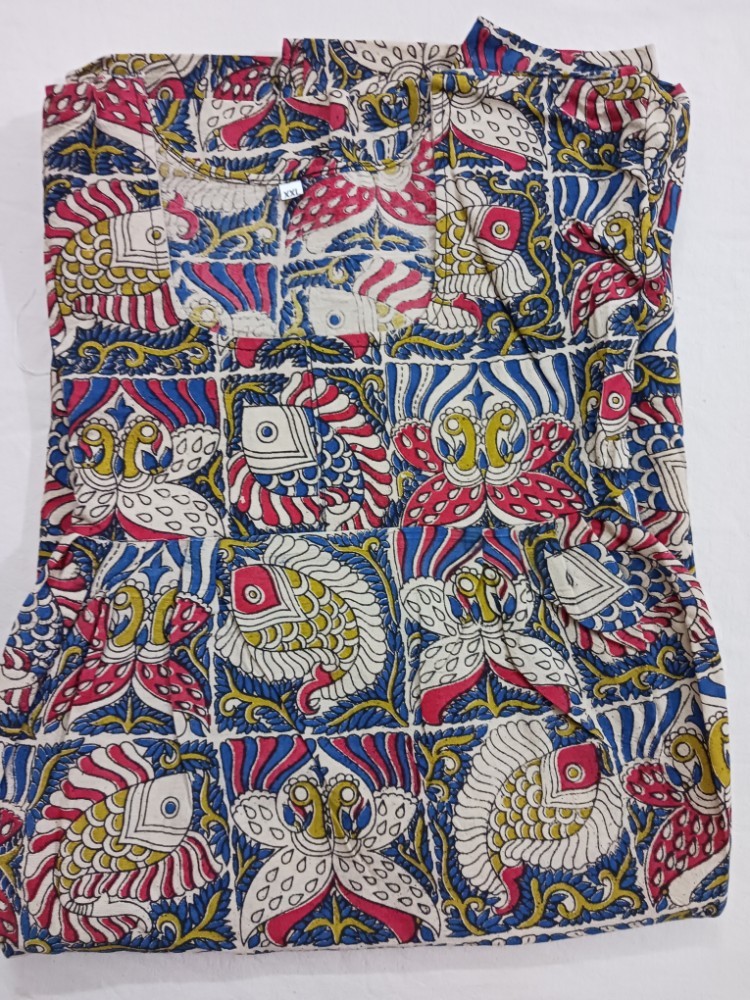 Product : KALAMKARI COTTON XXL NIGHTIES -- KCXXLN0014