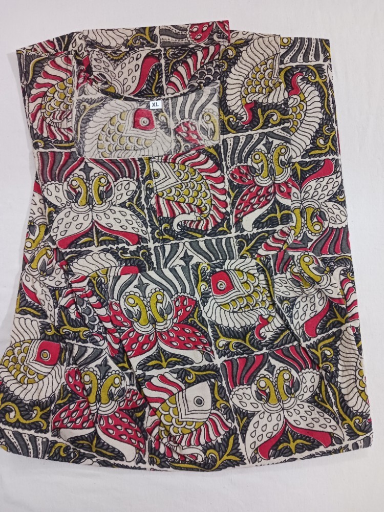 Product : KALAMKARI COTTON XL NIGHTIES -- KCXLN0004