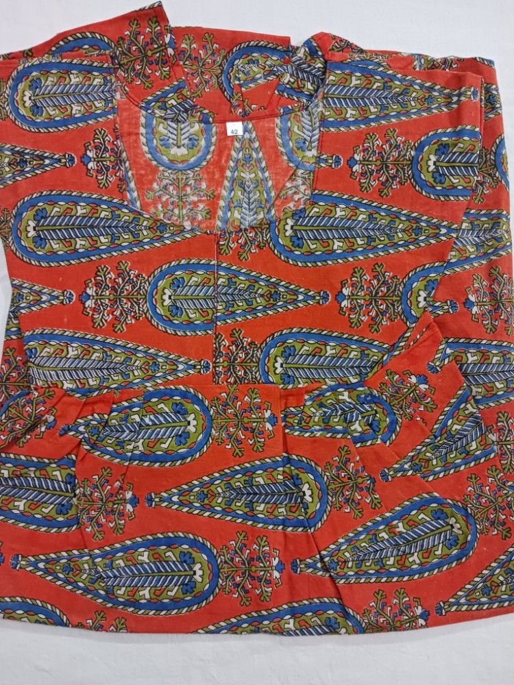 Product : KALAMKARI COTTON XL NIGHTIES -- KCXLN0010