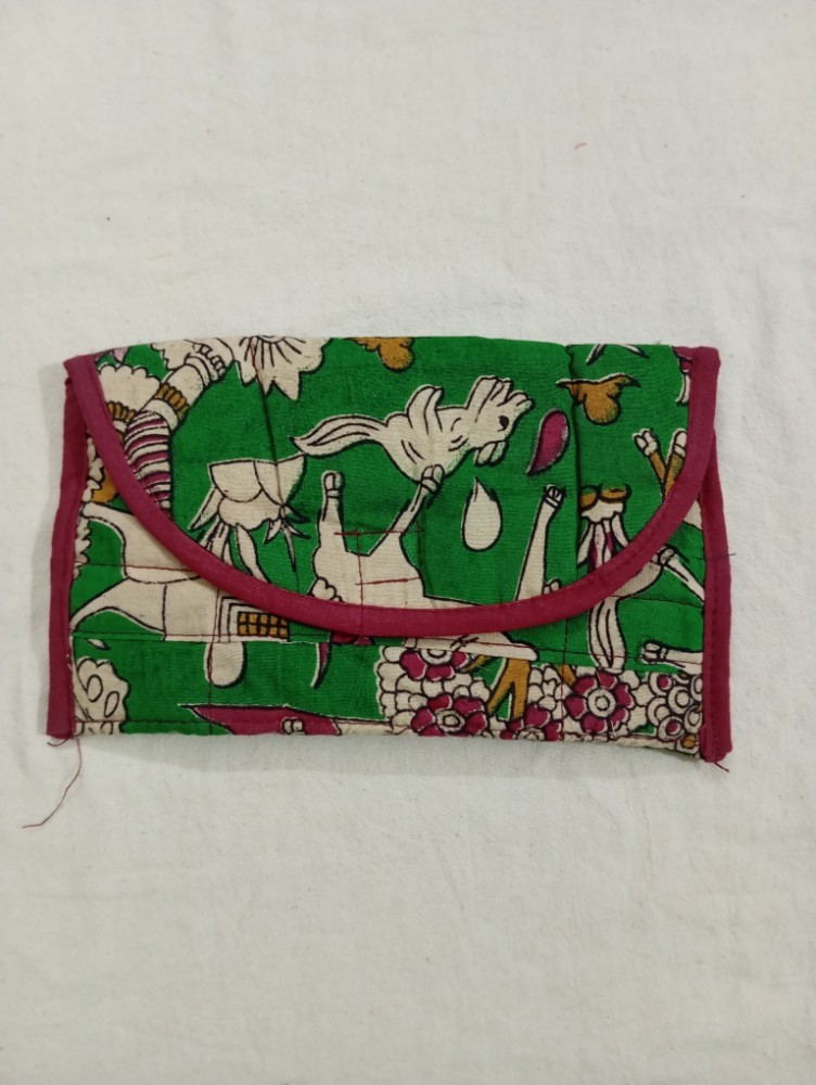 Product : KALAMKARI COTTON HAND PURSES -- KCHP0007