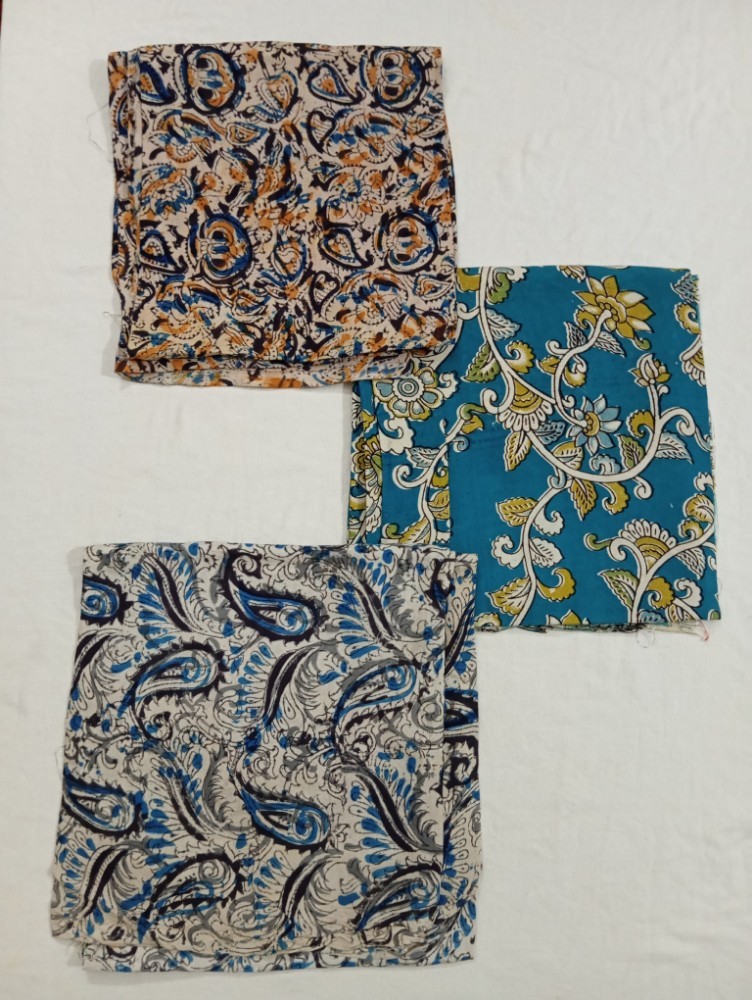 Product : KALAMKARI SILK BLOUSE PIECES -- KSBP0009