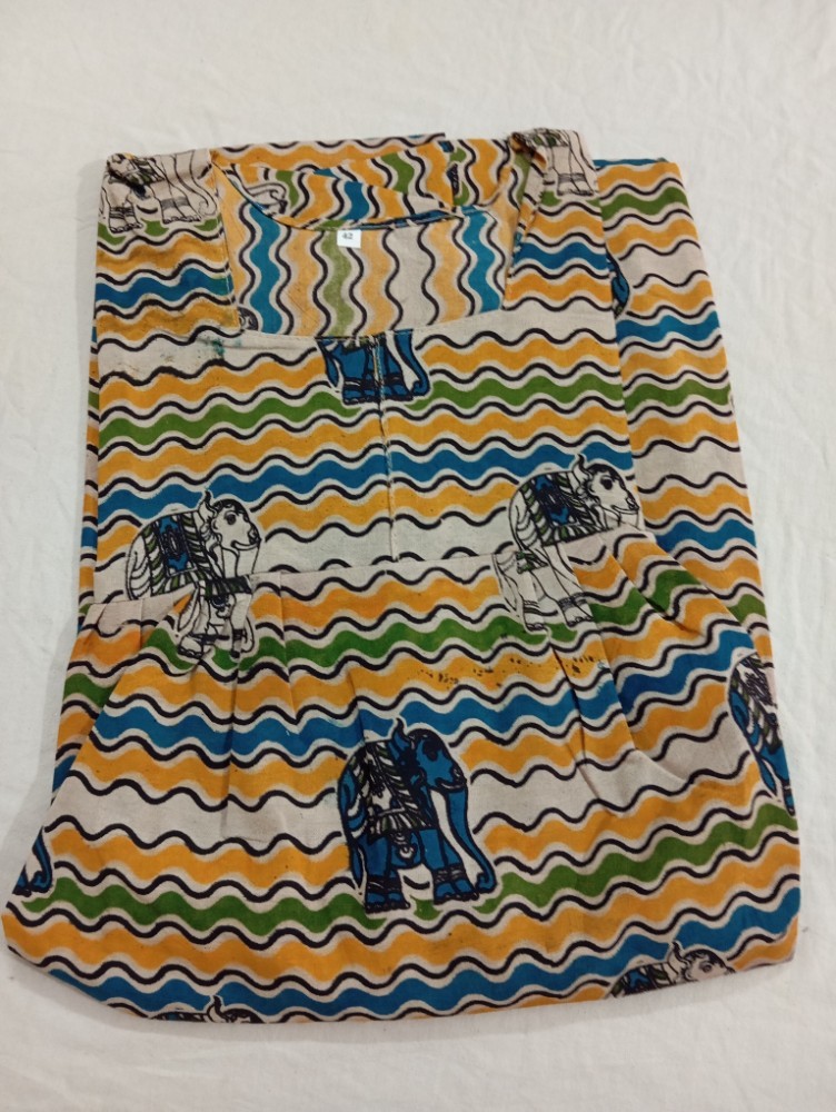 Product : KALAMKARI COTTON XL NIGHTIES -- KCXLN0001