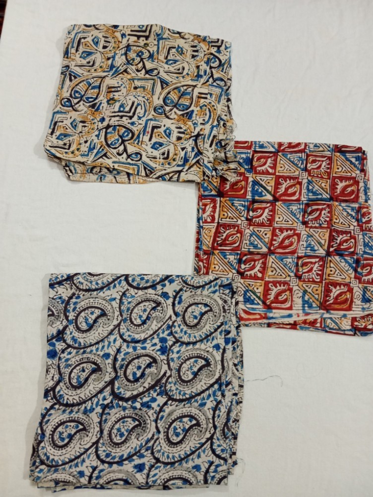 Product : KALAMKARI SILK BLOUSE PIECES -- KSBP0007