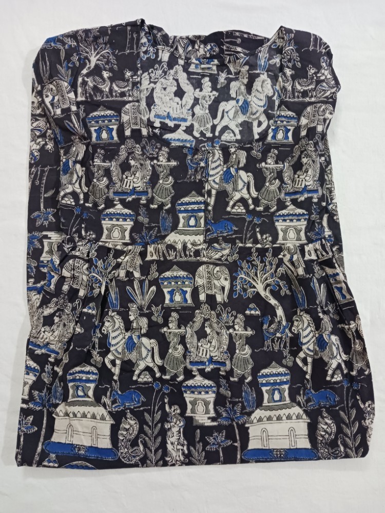 Product : KALAMKARI COTTON XXL NIGHTIES -- KCXXLN0011