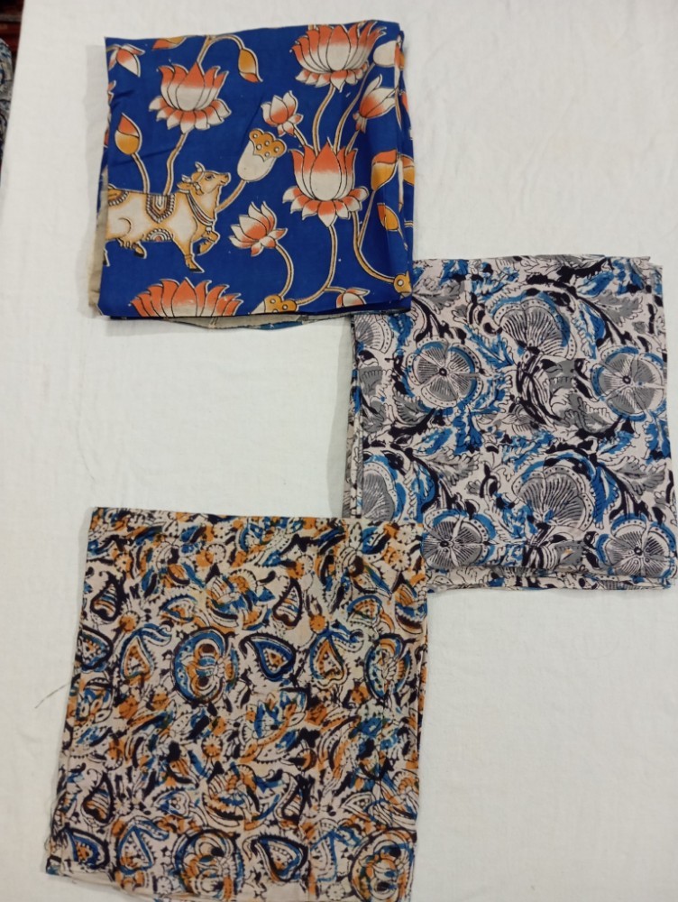 Product : KALAMKARI SILK BLOUSE PIECES -- KSBP0002