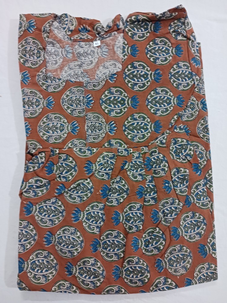 Product : KALAMKARI COTTON XL NIGHTIES -- KCXLN0013