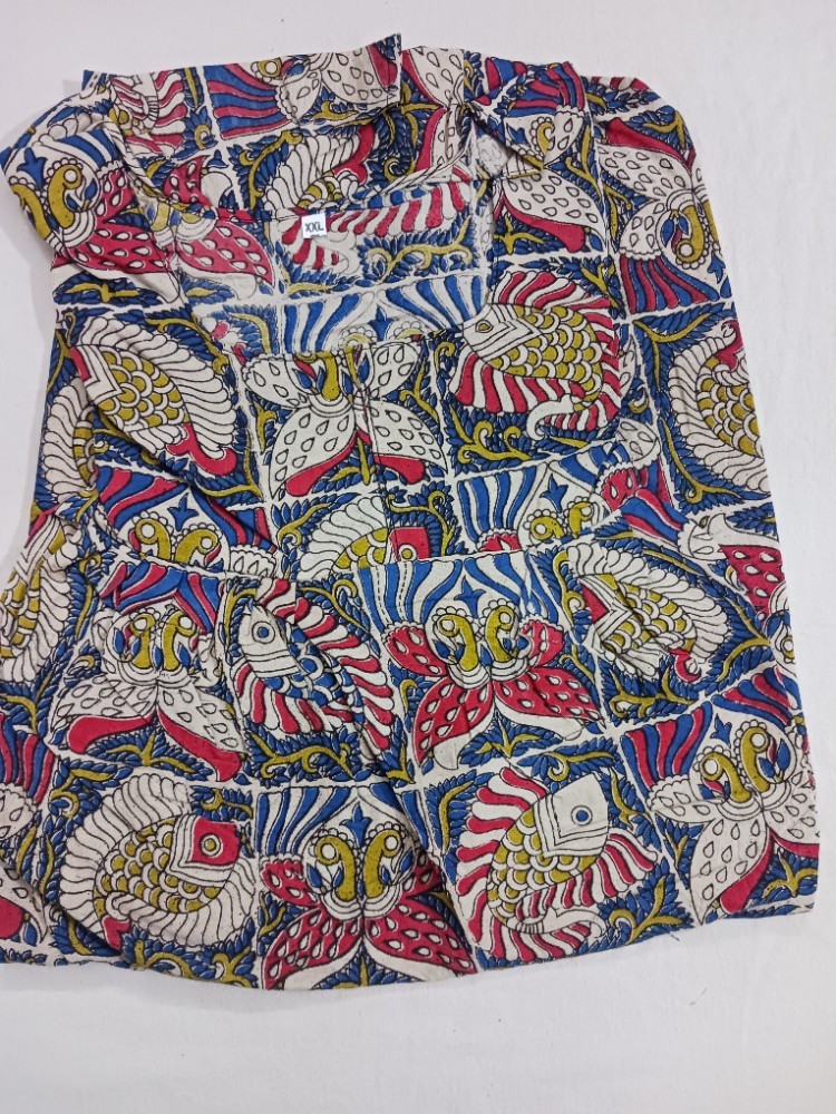 Product : KALAMKARI COTTON XXL NIGHTIES -- KCXXLN0004