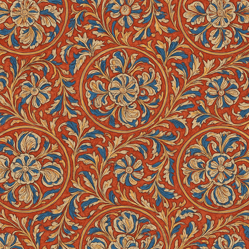 Kalamkari Silk Fabric