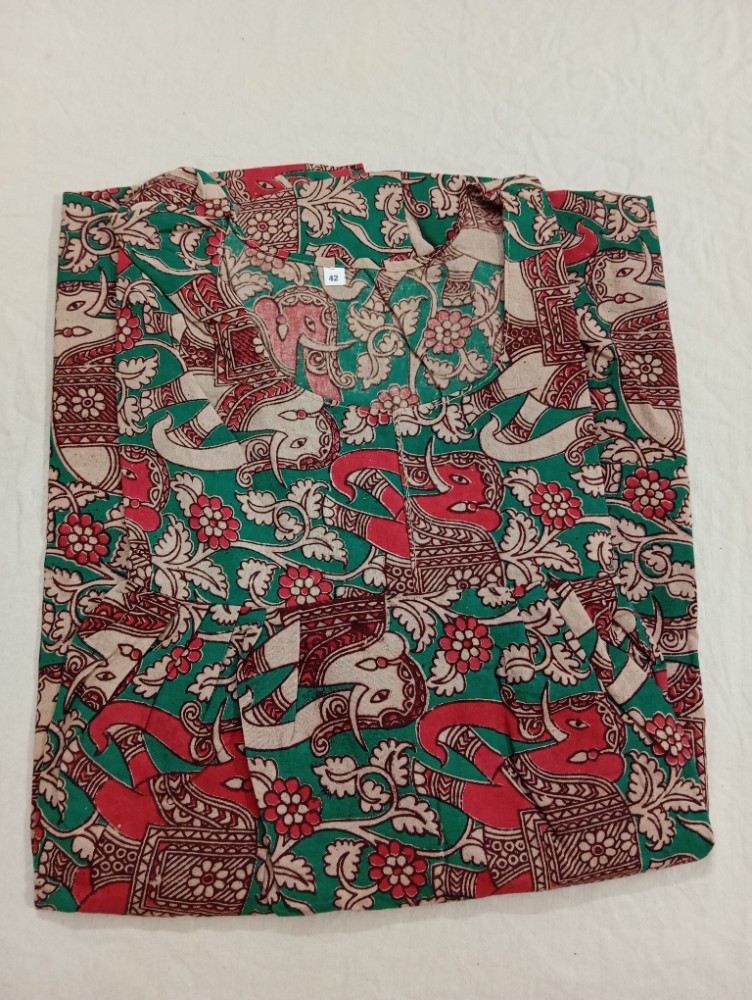 Product : KALAMKARI COTTON XL NIGHTIES -- KCXLN0013