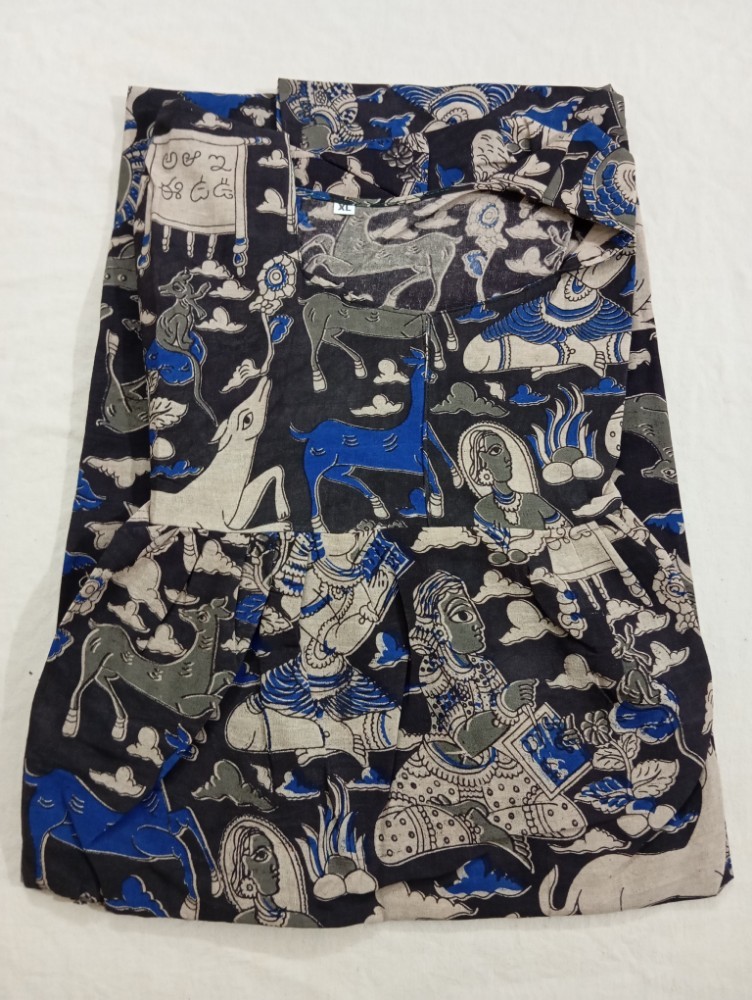 Product : KALAMKARI COTTON XL NIGHTIES -- KCXLN0005