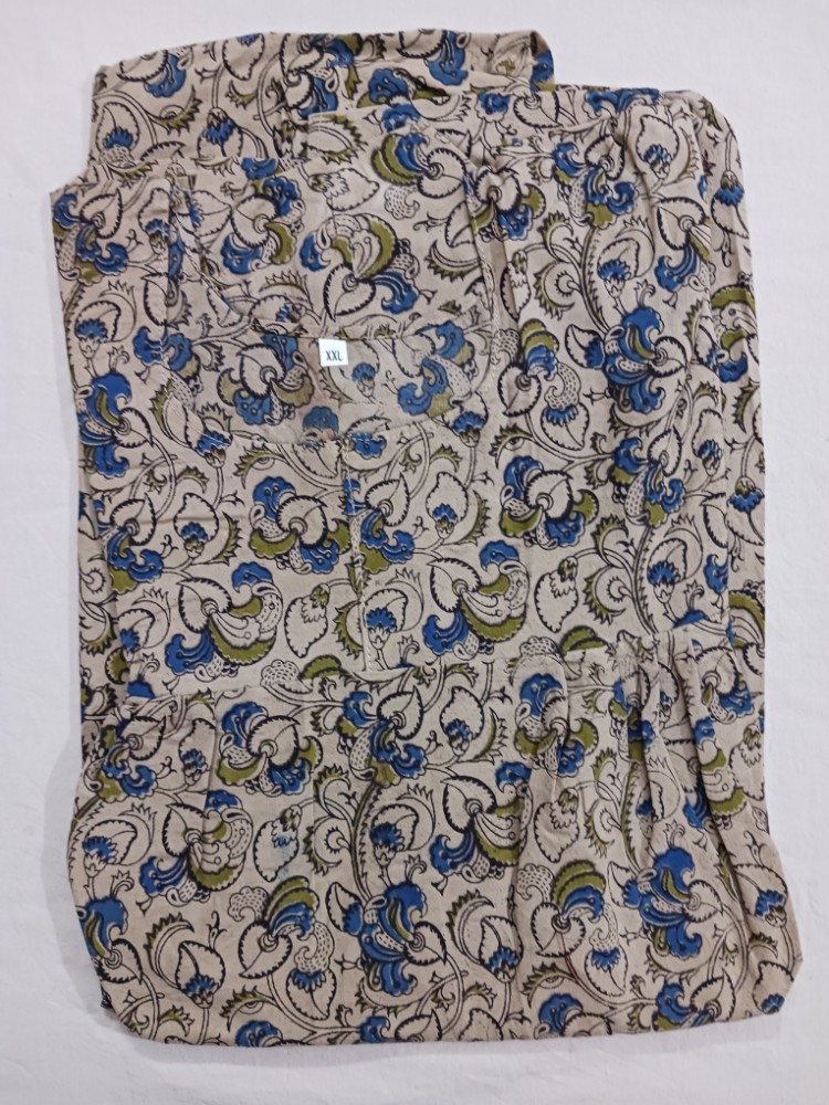 Product : KALAMKARI COTTON XXL NIGHTIES -- KCXXLN0001