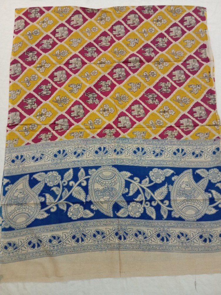 Product : KALAMKARI COTTON DUPATTA -- KCD0017
