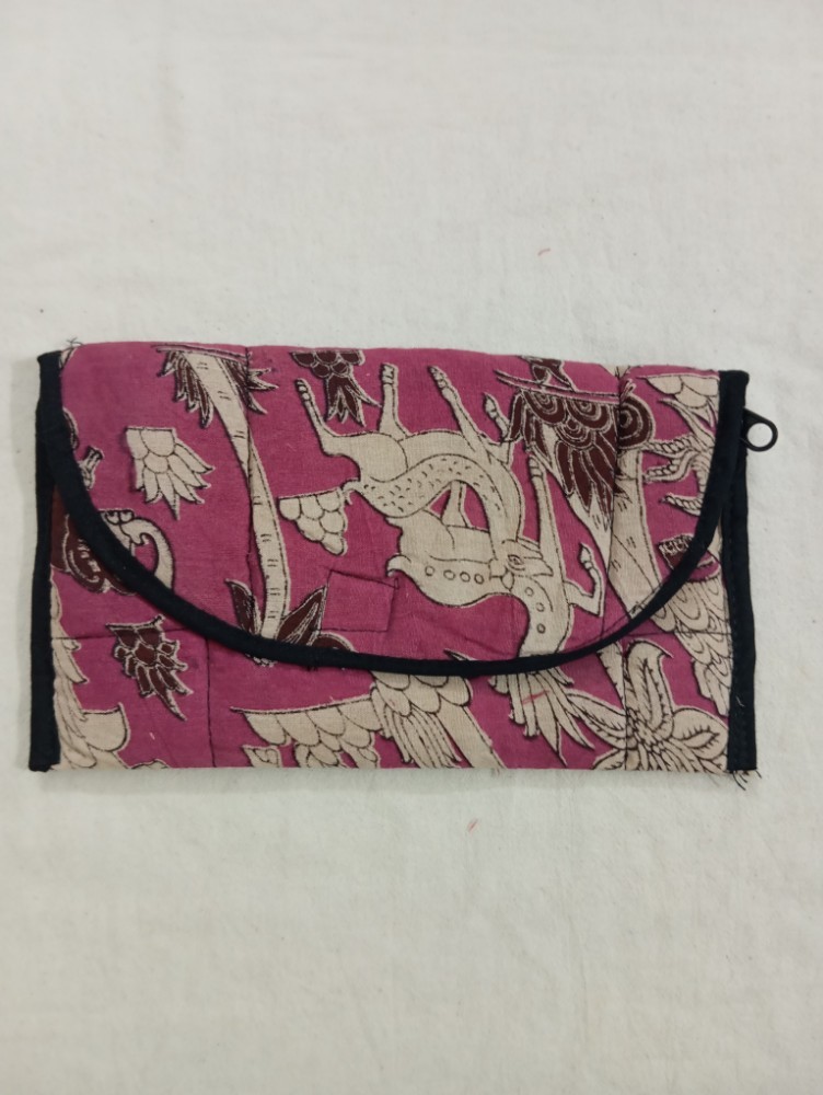 Product : KALAMKARI COTTON HAND PURSES -- KCHP0002