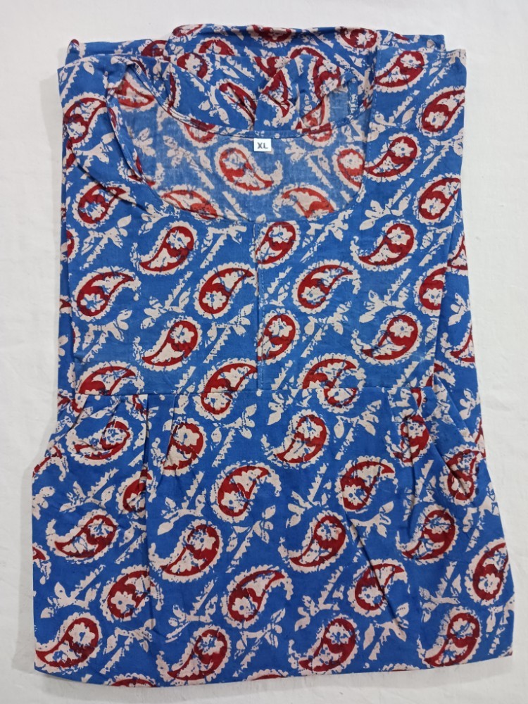 Product : KALAMKARI COTTON XL NIGHTIES -- KCXLN0006