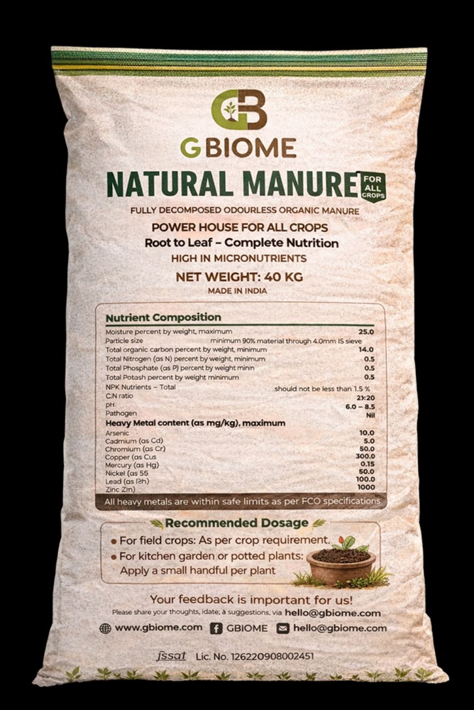 Product : G Biome(NATURAL MANURE)
