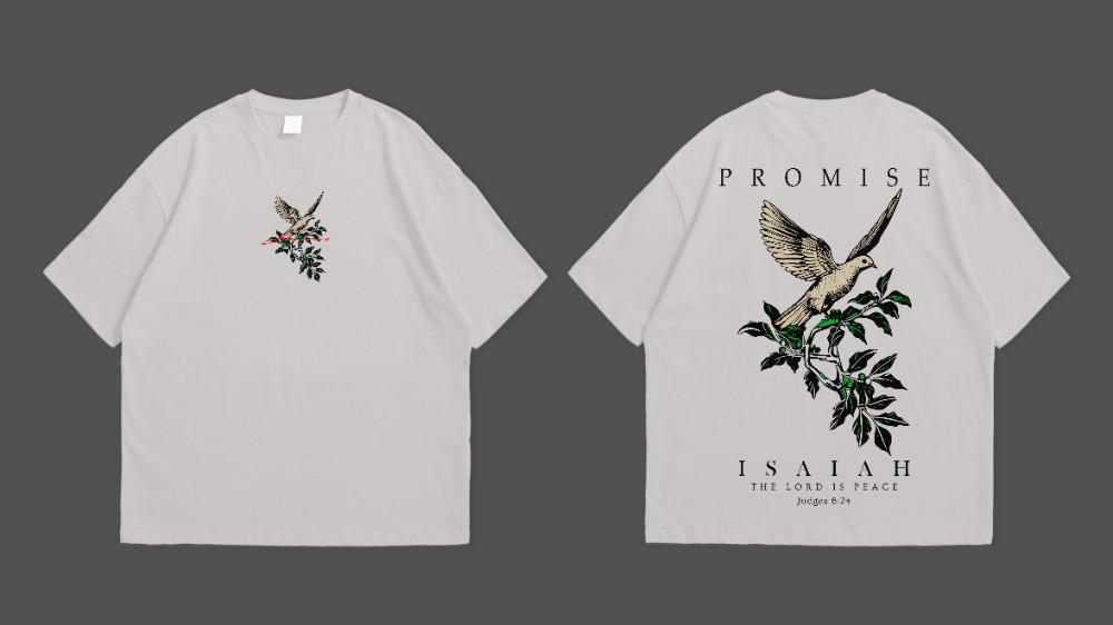 Product : Promise Isaiah The Lord Is Peace Judges 6 24 Oversized T-Shirt Unisex